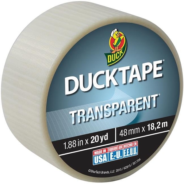 Shurtech Brands ShurTech 241380 1.88 x 20 yard Transparent Duck Tape; Clear 241380 - main